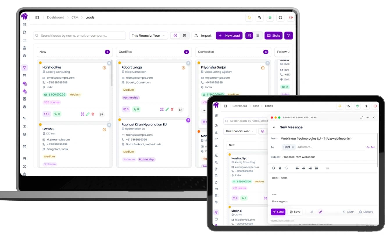weblinear CRM Solution