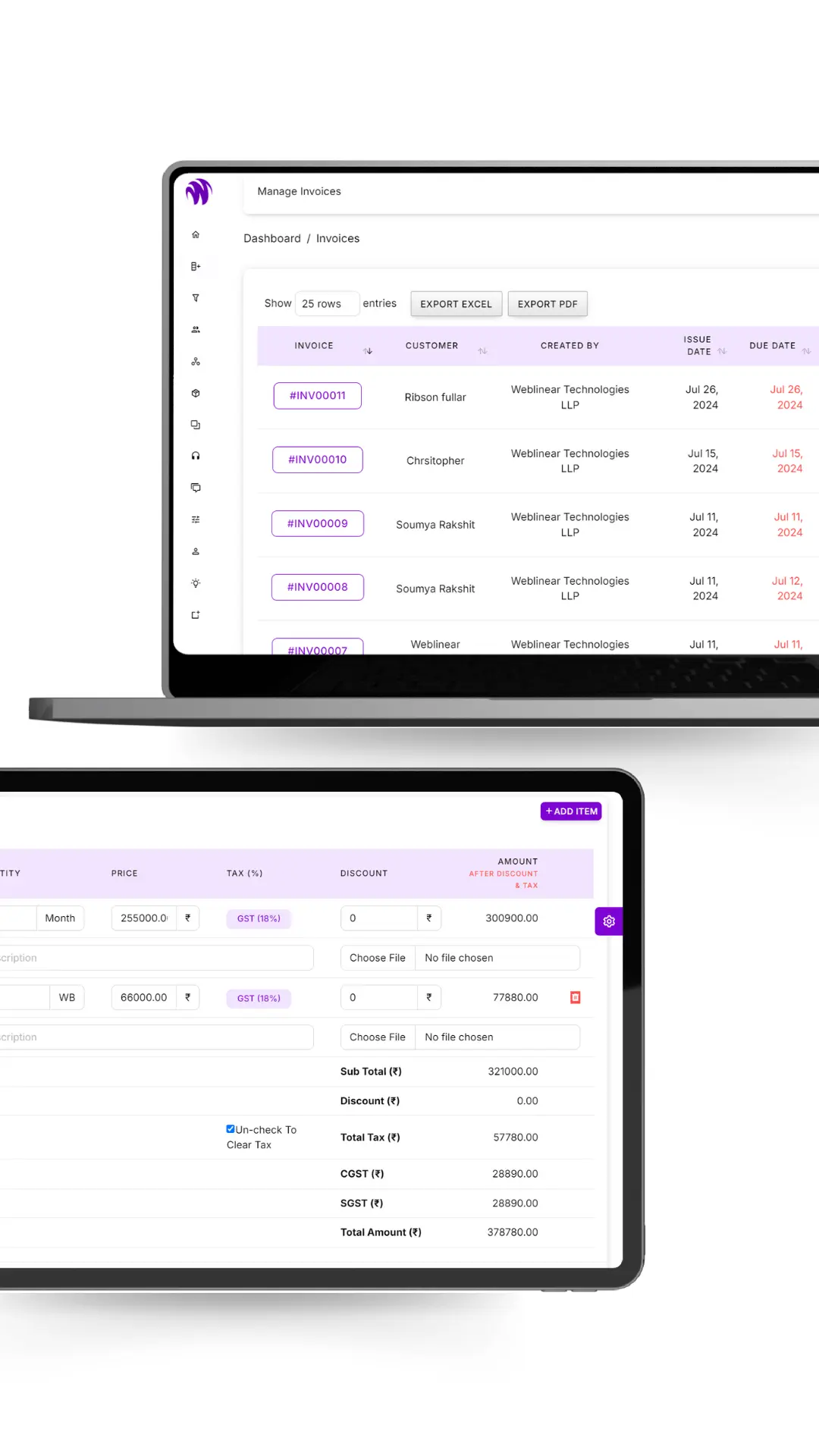 Accounting software for GST billing and inventory management